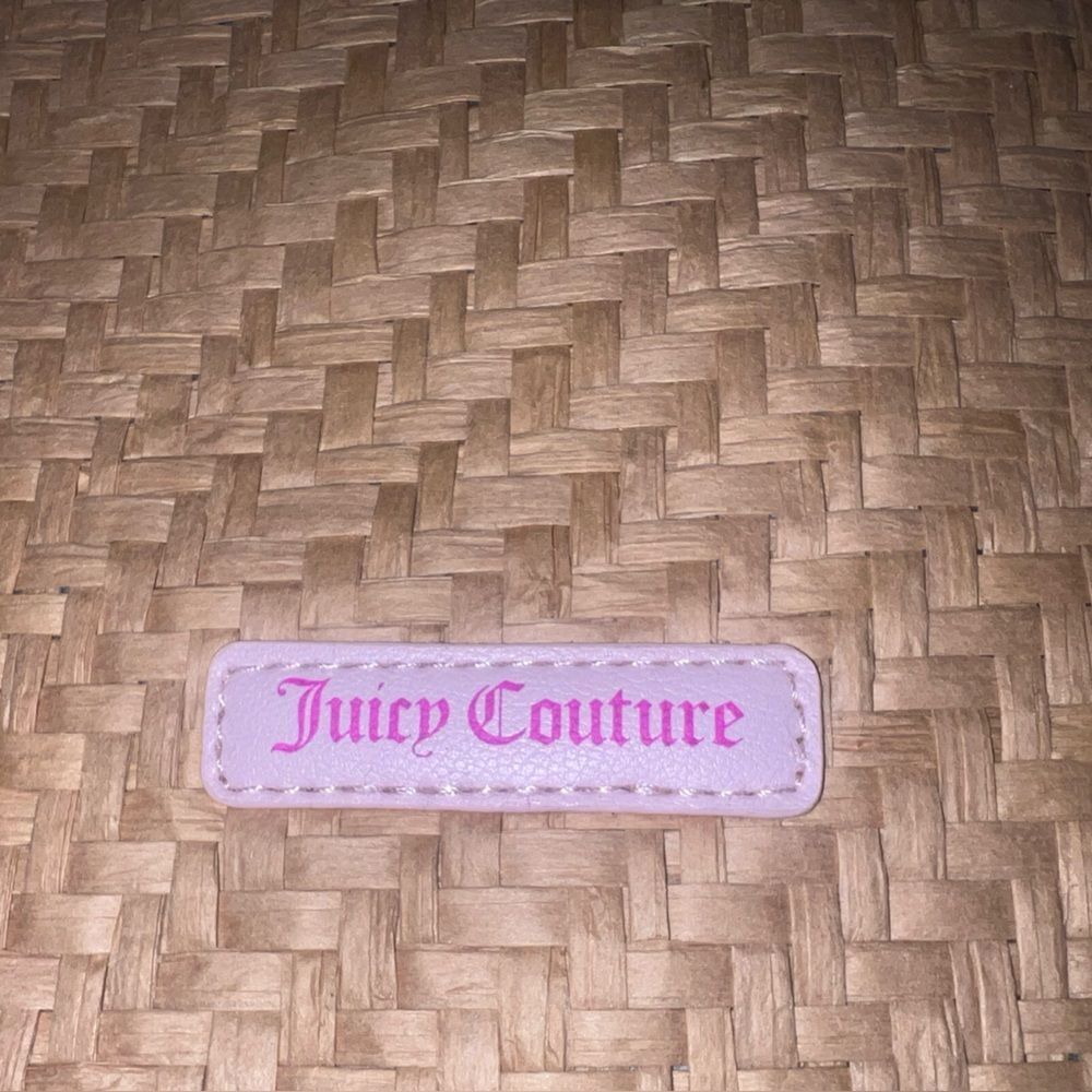 Juicy Couture Large Woven Tan Tote with Pink Bow- NEW - Picture 6 of 6